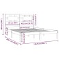 vidaXL Estructura de cama madera maciza de pino marrón miel 120x200 cm vidaXL Estructura de cama madera maciza de pino marrón miel 120x200 cm