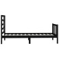 vidaXL Estructura de cama madera maciza negro 90x200 cm vidaXL Estructura de cama madera maciza negro 90x200 cm