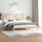 vidaXL Estructura de cama madera maciza de pino 150x200 cm