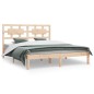 vidaXL Estructura de cama madera maciza de pino 150x200 cm