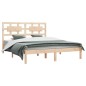 vidaXL Estructura de cama madera maciza de pino 150x200 cm