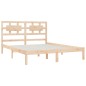 vidaXL Estructura de cama madera maciza de pino 150x200 cm