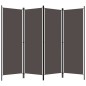 vidaXL Biombo divisor de 4 paneles gris antracita 200x180 cm vidaXL Biombo divisor de 4 paneles gris antracita 200x180 cm