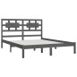 vidaXL Estructura de cama madera maciza gris Super King 180x200 cm vidaXL Estructura de cama madera maciza gris Super King 180x200 cm