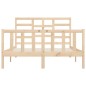 vidaXL Estructura de cama de madera maciza de pino 160x200 cm vidaXL Estructura de cama de madera maciza de pino 160x200 cm