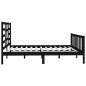 vidaXL Estructura de cama de madera maciza de pino negra 200x200 cm vidaXL Estructura de cama de madera maciza de pino negra 200x200 cm