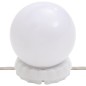 vidaXL Juego de tocador con LED madera maciza de pino negro vidaXL Juego de tocador con LED madera maciza de pino negro