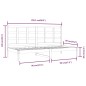vidaXL Sofá cama madera maciza de pino blanco 90x200 cm