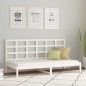 vidaXL Sofá cama madera maciza de pino blanco 80x200 cm vidaXL Sofá cama madera maciza de pino blanco 80x200 cm