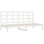 vidaXL Sofá cama madera maciza de pino blanco 80x200 cm vidaXL Sofá cama madera maciza de pino blanco 80x200 cm