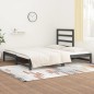 vidaXL Sofá cama extraíble madera maciza de pino gris 2x(90x200) cm