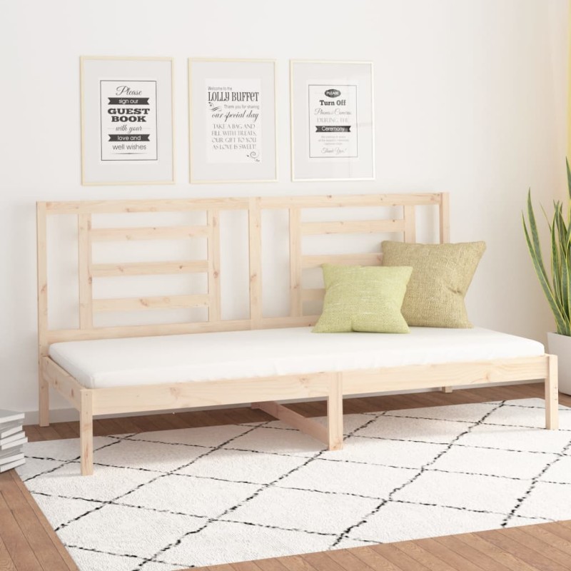 vidaXL Sofá cama madera maciza de pino 80x200 cm
