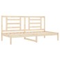 vidaXL Sofá cama madera maciza de pino 80x200 cm