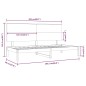 vidaXL Sofá cama madera maciza de pino 90x200 cm