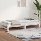 vidaXL Sofá cama extraíble madera maciza de pino blanco 2x(90x200) cm vidaXL Sofá cama extraíble madera maciza de pino blanco 2x(90x200) cm
