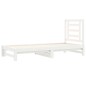 vidaXL Sofá cama extraíble madera maciza de pino blanco 2x(90x200) cm vidaXL Sofá cama extraíble madera maciza de pino blanco 2x(90x200) cm