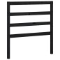 vidaXL Sofá cama extraíble madera maciza de pino negro 2x(90x200) cm