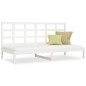 vidaXL Sofá cama madera maciza de pino blanco 90x200 cm vidaXL Sofá cama madera maciza de pino blanco 90x200 cm
