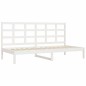 vidaXL Sofá cama madera maciza de pino blanco 90x200 cm vidaXL Sofá cama madera maciza de pino blanco 90x200 cm