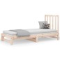 vidaXL Sofá cama extraíble madera maciza de pino 2x(90x190) cm vidaXL Sofá cama extraíble madera maciza de pino 2x(90x190) cm