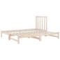vidaXL Sofá cama extraíble madera maciza de pino 2x(90x190) cm vidaXL Sofá cama extraíble madera maciza de pino 2x(90x190) cm