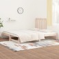 vidaXL Sofá cama extraíble madera maciza de pino 2x(90x190) cm vidaXL Sofá cama extraíble madera maciza de pino 2x(90x190) cm
