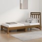 vidaXL Sofá cama extraíble madera maciza de pino marrón 2x(90x200) cm vidaXL Sofá cama extraíble madera maciza de pino marrón 2x(90x200) cm