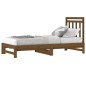 vidaXL Sofá cama extraíble madera maciza de pino marrón 2x(90x200) cm vidaXL Sofá cama extraíble madera maciza de pino marrón 2x(90x200) cm