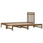 vidaXL Sofá cama extraíble madera maciza de pino marrón 2x(90x200) cm vidaXL Sofá cama extraíble madera maciza de pino marrón 2x(90x200) cm