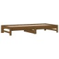 vidaXL Sofá cama extraíble madera maciza de pino marrón 2x(90x200) cm vidaXL Sofá cama extraíble madera maciza de pino marrón 2x(90x200) cm