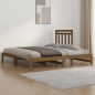 vidaXL Sofá cama extraíble madera maciza de pino marrón 2x(90x200) cm vidaXL Sofá cama extraíble madera maciza de pino marrón 2x(90x200) cm