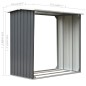 vidaXL Casetilla para leña acero galvanizado gris 172x91x154 cm vidaXL Casetilla para leña acero galvanizado gris 172x91x154 cm