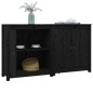 vidaXL Aparador 2 uds de madera maciza de pino negro 70x35x80 cm vidaXL Aparador 2 uds de madera maciza de pino negro 70x35x80 cm