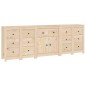 vidaXL Aparador de madera maciza de pino 230x35x80 cm vidaXL Aparador de madera maciza de pino 230x35x80 cm