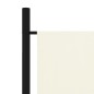 vidaXL Biombo divisor de 5 paneles blanco crema 250x180 cm