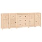 vidaXL Aparador de madera maciza de pino 230x35x80 cm vidaXL Aparador de madera maciza de pino 230x35x80 cm