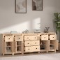vidaXL Aparador de madera maciza de pino 230x35x80 cm vidaXL Aparador de madera maciza de pino 230x35x80 cm