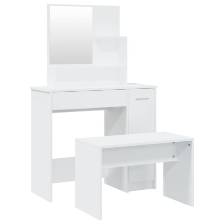 vidaXL Juego de tocador blanco 86,5x35x136 cm