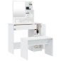 vidaXL Juego de tocador blanco 86,5x35x136 cm vidaXL Juego de tocador blanco 86,5x35x136 cm
