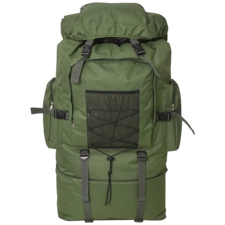 vidaXL Mochila militar XXL 100 L verde