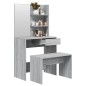 vidaXL Juego de tocador color gris Sonoma 74,5x40x141 cm vidaXL Juego de tocador color gris Sonoma 74,5x40x141 cm
