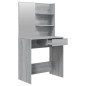 vidaXL Juego de tocador color gris Sonoma 74,5x40x141 cm vidaXL Juego de tocador color gris Sonoma 74,5x40x141 cm