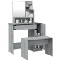 vidaXL Juego de tocador color gris Sonoma 86,5x35x136 cm vidaXL Juego de tocador color gris Sonoma 86,5x35x136 cm