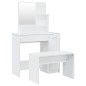 vidaXL Juego de tocador blanco brillante 86,5x35x136 cm vidaXL Juego de tocador blanco brillante 86,5x35x136 cm