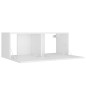 vidaXL Set de muebles para TV 4 piezas madera contrachapada blanco