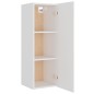 vidaXL Set de muebles para TV 4 piezas madera contrachapada blanco