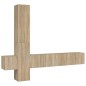 vidaXL Set de muebles para TV 5 pzas madera contrachapada roble Sonoma