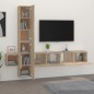 vidaXL Set de muebles para TV 5 pzas madera contrachapada roble Sonoma