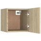 vidaXL Set de muebles para TV 5 pzas madera contrachapada roble Sonoma