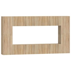 vidaXL Set de muebles para TV 8 pzas madera contrachapada roble Sonoma